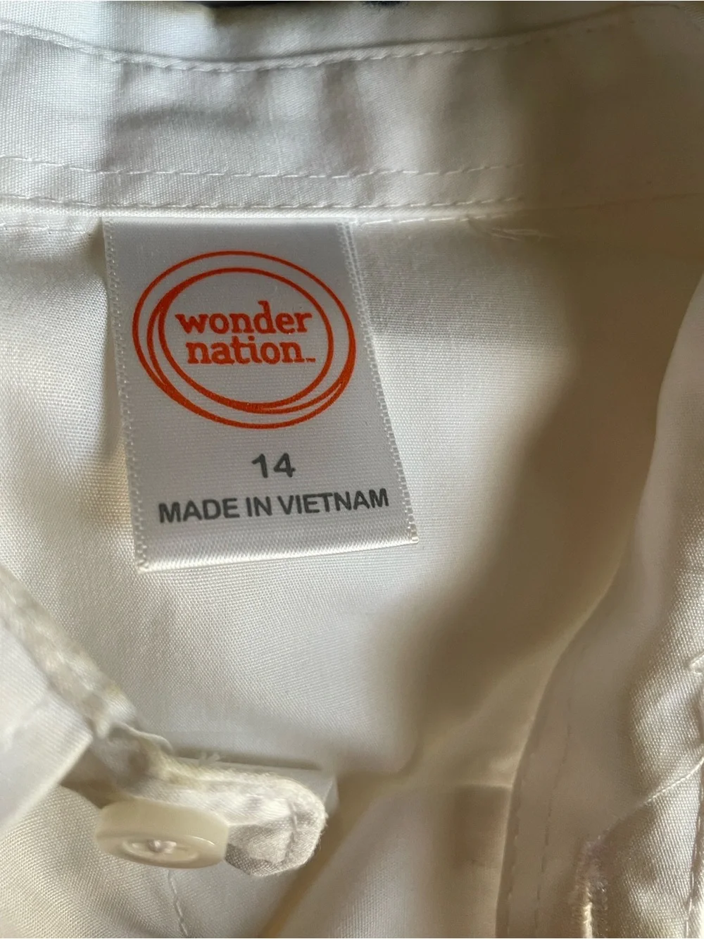 Hanes White Kids Dress Shirt - Classic Button-Down